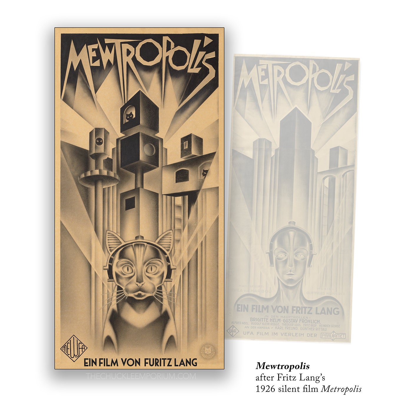 MEWTROPOLIS metal pin