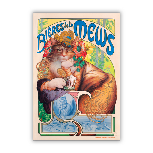 Bières de la Mews Limited Edition Fine Art Print & Pin Set